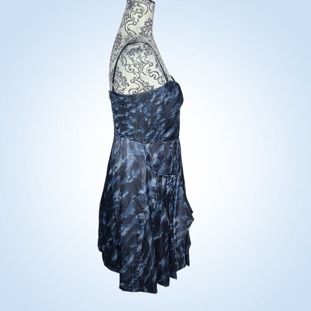 BCBGMAXAZRIA Black & Blue Dress - 4 - Picture 4 of 10
